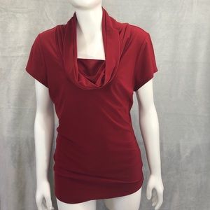 The Limited Cowl Neck Short Sleeve Dressy Top